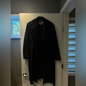 Black London Fog Wool Trench